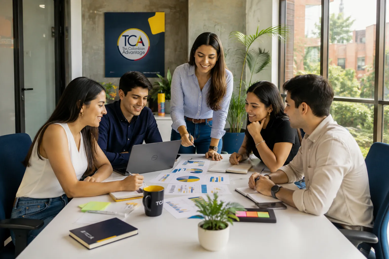 TCA professionals collaborating around a table